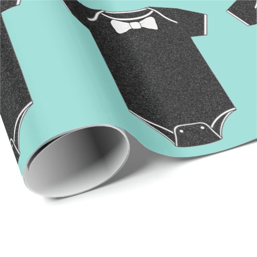 BABY Love Little Man Tuxedo Sprinkle Shower Cadeaupapier (Rol Hoek)