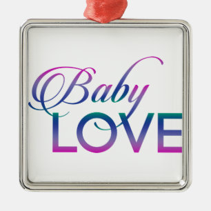 Baby Love Metalen Ornament