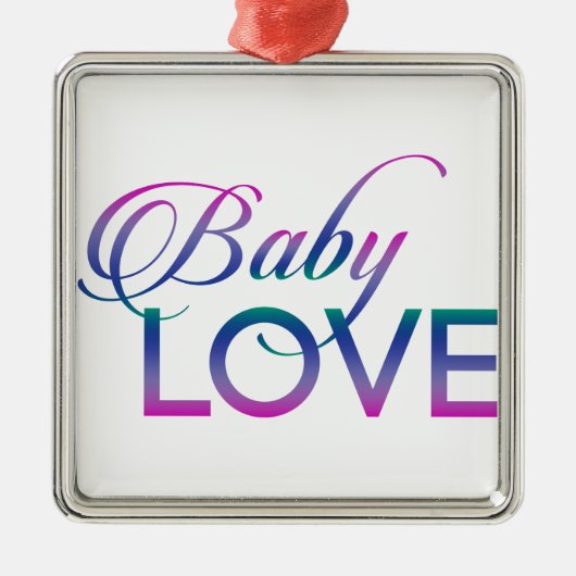 Baby Love Metalen Ornament (Voorkant)