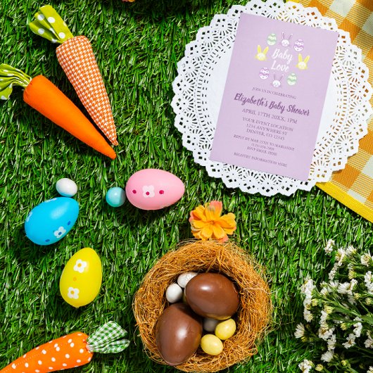 Baby Love Pasen Baby Shower Kaart