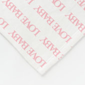 BABY LOVE Pink Shower Party Nursery Fleece (Hoek)