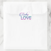 Baby Love Ronde Sticker (Tas)