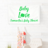 Baby Love Shamrock Baby shower Spandoek (Insitu)