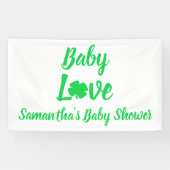 Baby Love Shamrock Baby shower Spandoek (Horizontaal)