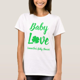 Baby Love Shamrock Baby shower T-shirt