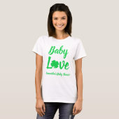 Baby Love Shamrock Baby shower T-shirt (Voorkant volledig)