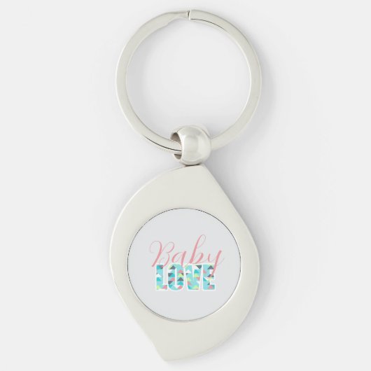 Baby Love Sleutelhanger Modern Baby shower (Voorkant)