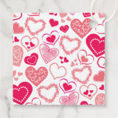 "Baby Love" Valentijnsdag Baby shower Bedankjes Labels (Achterkant)