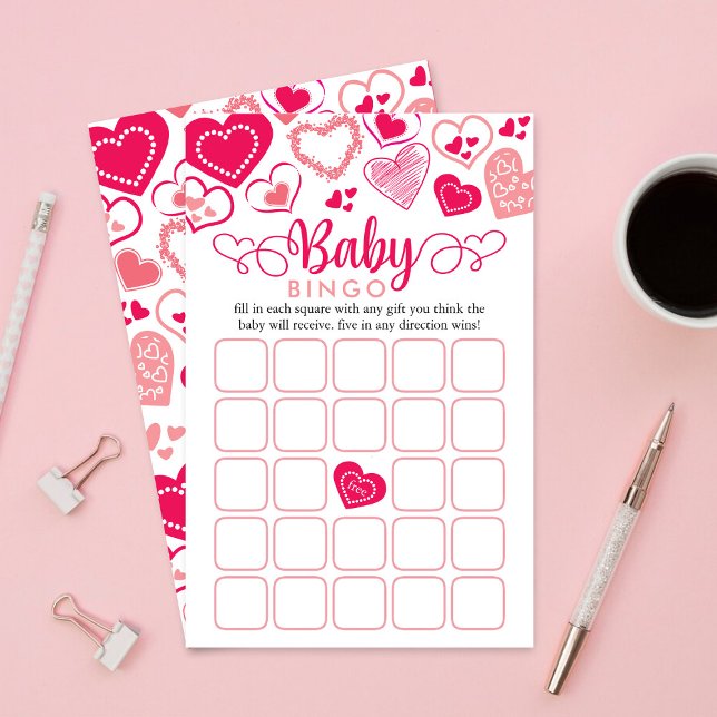 "Baby Love" Valentijnsdag Baby shower Bingo Game (Creator heeft geüpload)