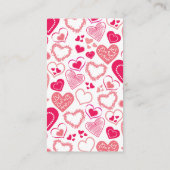 "Baby Love" Valentijnsdag Baby shower Informatiekaartje (Achterkant)