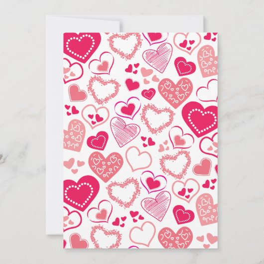 "Baby Love" Valentijnsdag Baby shower Kaart (Achterkant)