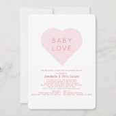 Baby Love | Valentijnsdag Baby shower per post Kaart (Voorkant)