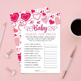 baby Love Valentijnsdag Baby shower Price Game