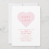 Baby Love | Valentijnsdag virtueel Baby shower Kaart (Voorkant)