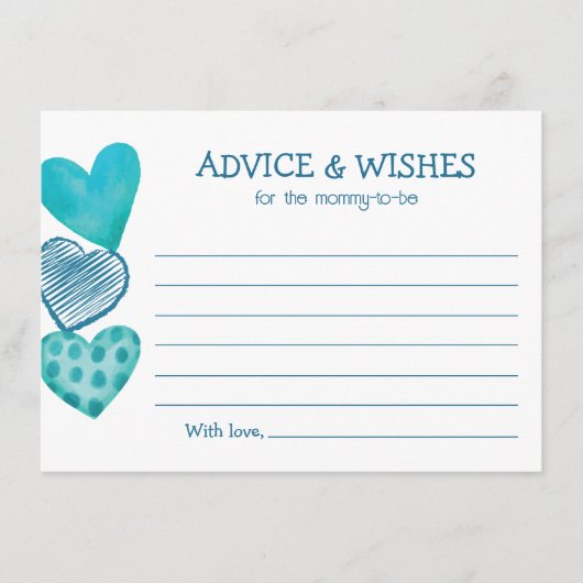 Baby Love Valentijns's Thema Baby shower Uitnodigi Informatiekaartje (Voorkant)