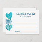 Baby Love Valentijns's Thema Baby shower Uitnodigi Informatiekaartje (Voorkant / Achterkant)