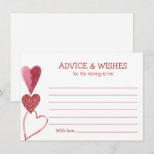 Baby Love Valentijns's Thema Baby shower Uitnodigi