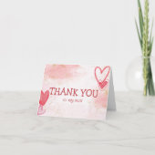 Baby Love Valentijns's Thema Dank je Kaart (Voorkant)