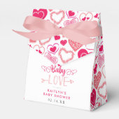 "Baby Love" Valentine's Day Baby Shower Bedankdoosjes (Voorkant Zijde)