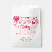 "Baby Love" Valentine's Day Baby Shower Bedankzakje (Voorkant)