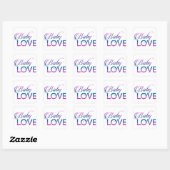 Baby Love Vierkante Sticker (Vel)