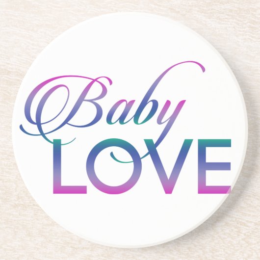 Baby Love Zandsteen Onderzetter (Voorkant)