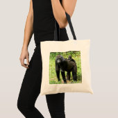 Baby Lowland Gorilla op moeders rug Tote Bag (Voorkant (product))