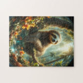 Baby Luiaard in het zonlicht Legpuzzel (Horizontaal)