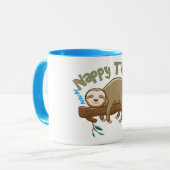 Baby Luiaard Koffie  Mok (Voorkant links)