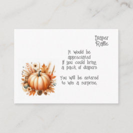 Baby luier loterij behuizing kaart