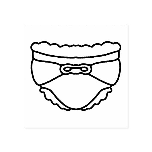 Baby Luier Rubberstempel (Afrduk)