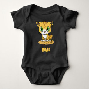 Baby luipaard baby body romper