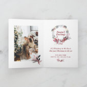 Baby Luipaard Waterverf Een foto Vrolijk kerstfees Feestdagen Kaart (Binnen)