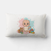 Baby Lumbar Nursery Sierkussen Kussen (Achterkant)