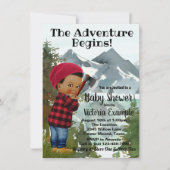 Baby Lumberjack Baby Shower Uitnodigingen (Voorkant)