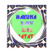 Baby Luminous Hearts Hakuna Matata Baby Design Notitieblok (Voorkant)