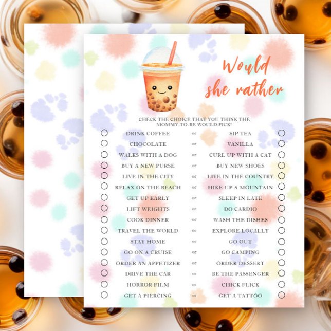 Baby maakt bubble tea klaar Zou ze liever (Creator heeft geüpload)