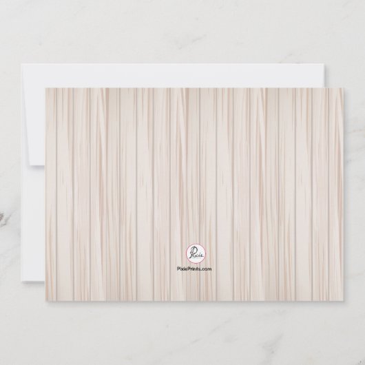 Baby maakt drie zwangerschapsuitkondiging aankondiging (Achterkant)