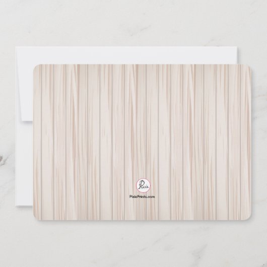 Baby maakt drie zwangerschapsuitkondiging aankondiging (Achterkant)