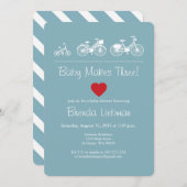 Baby maakt er drie! fiets kaart (Voorkant / Achterkant)