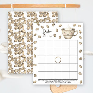Baby maakt koffie Baby shower bingospel
