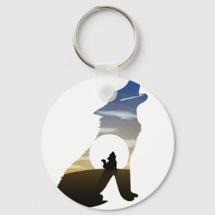 Baby maan sleutelhanger