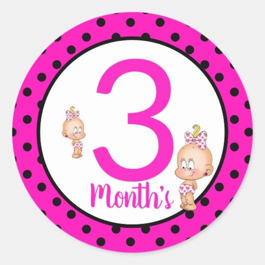 Baby Maand Stickers (Voorkant)