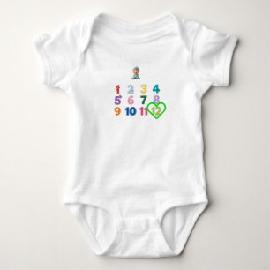 Baby Maandelijkse Mijlpaal Bodysuit 1 tot 12 Maand
