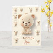 Baby Maandelijkse Mijlpakket Kaarten (Gele Bloem)