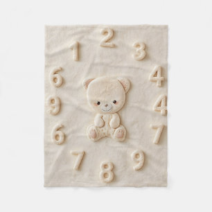 Baby Maandelijkse Mijlpalen Dekentje Fleece Deken