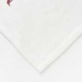 Baby Maanden Blush Floral Monogrammed Baby Fleece Deken (Hoek)