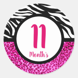 Baby maandstickers ronde sticker