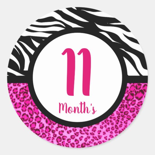 Baby maandstickers ronde sticker (Voorkant)