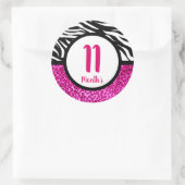 Baby maandstickers ronde sticker (Tas)